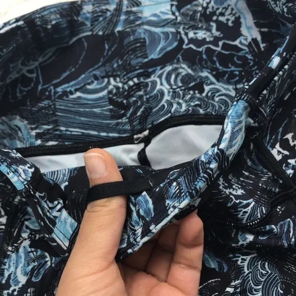 Lululemon Fast & Free Crop II *Nulux 19" Eternal Wave Starlight Black - Picture 3 of 5